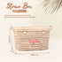 Custom New Baby Gift Box - Woven Toy Storage Basket